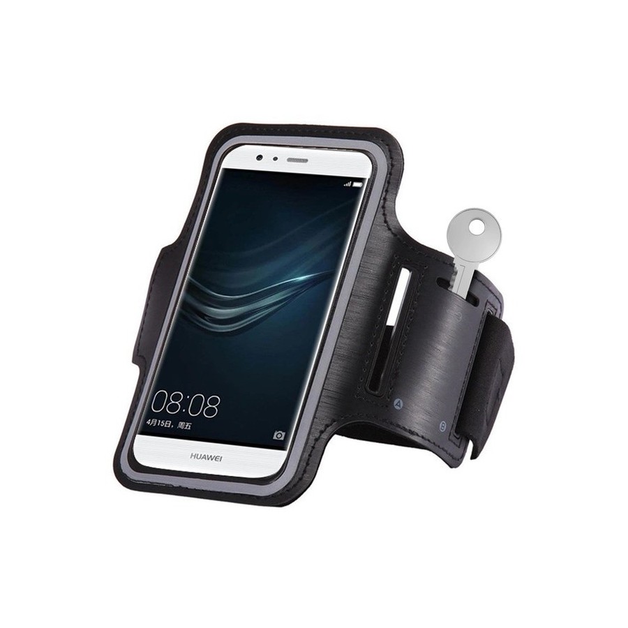 BRACELET DE SPORT RUNNING UNIVERSEL POUR SMARTPHONES JUSQU'À 6" - NOIR