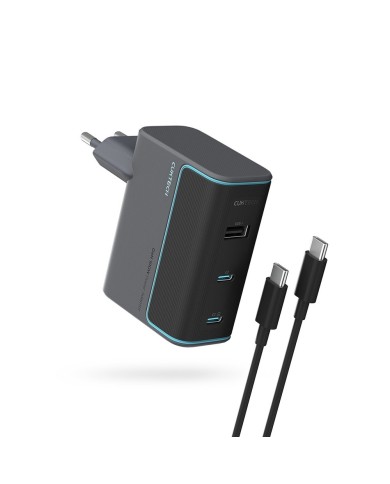 CHARGEUR SECTEUR GAN 100W CUKTECH AD1003EUG (2x USB-C / 1x USB-A) + CÂBLE - GRIS