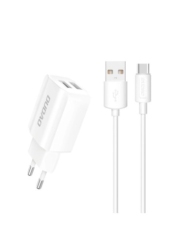 Chargeur DUDAO A2EU 12W 2 Ports USB-A + Câble USB-C | Grossiste B2B