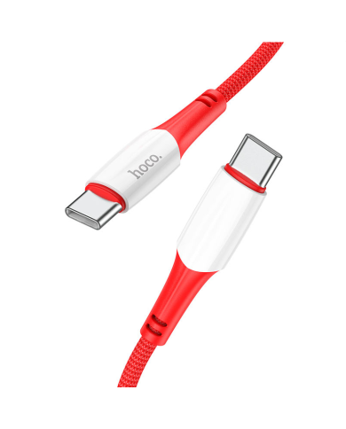 CÂBLE EN NYLON USB-C VERS C - HOCO X70 - PD 60W 1M ROUGE