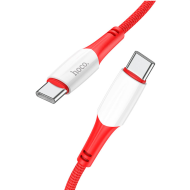 CÂBLE EN NYLON USB-C VERS C - HOCO X70 - PD 60W 1M ROUGE
