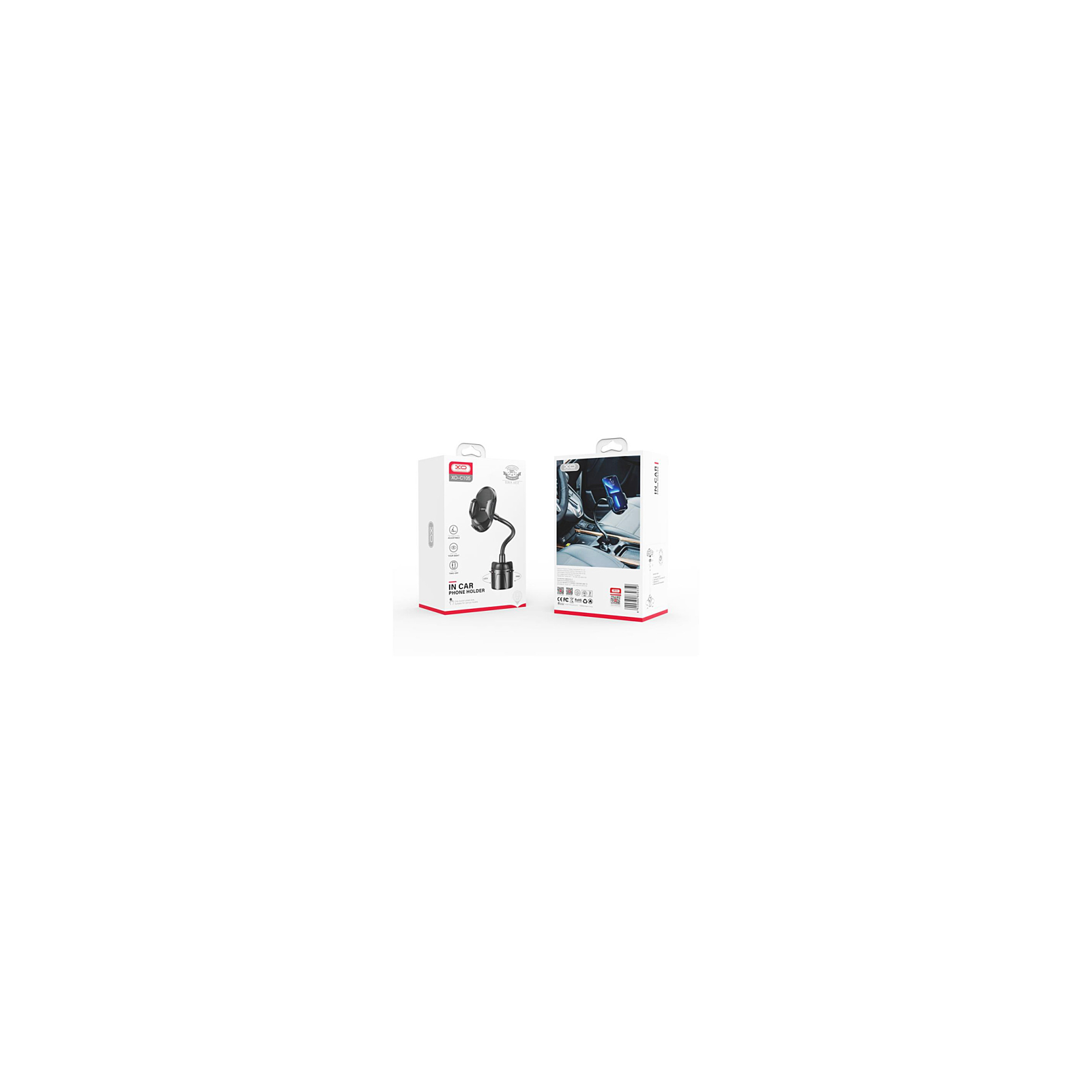 SUPPORT DE VOITURE UNIVERSEL POUR PORTE-GOBELET - NOIR