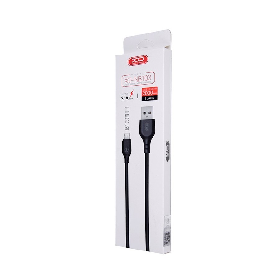 CÂBLE USB VERS MICRO-USB XO-NB103 (2,0 M - 2,1A) - NOIR