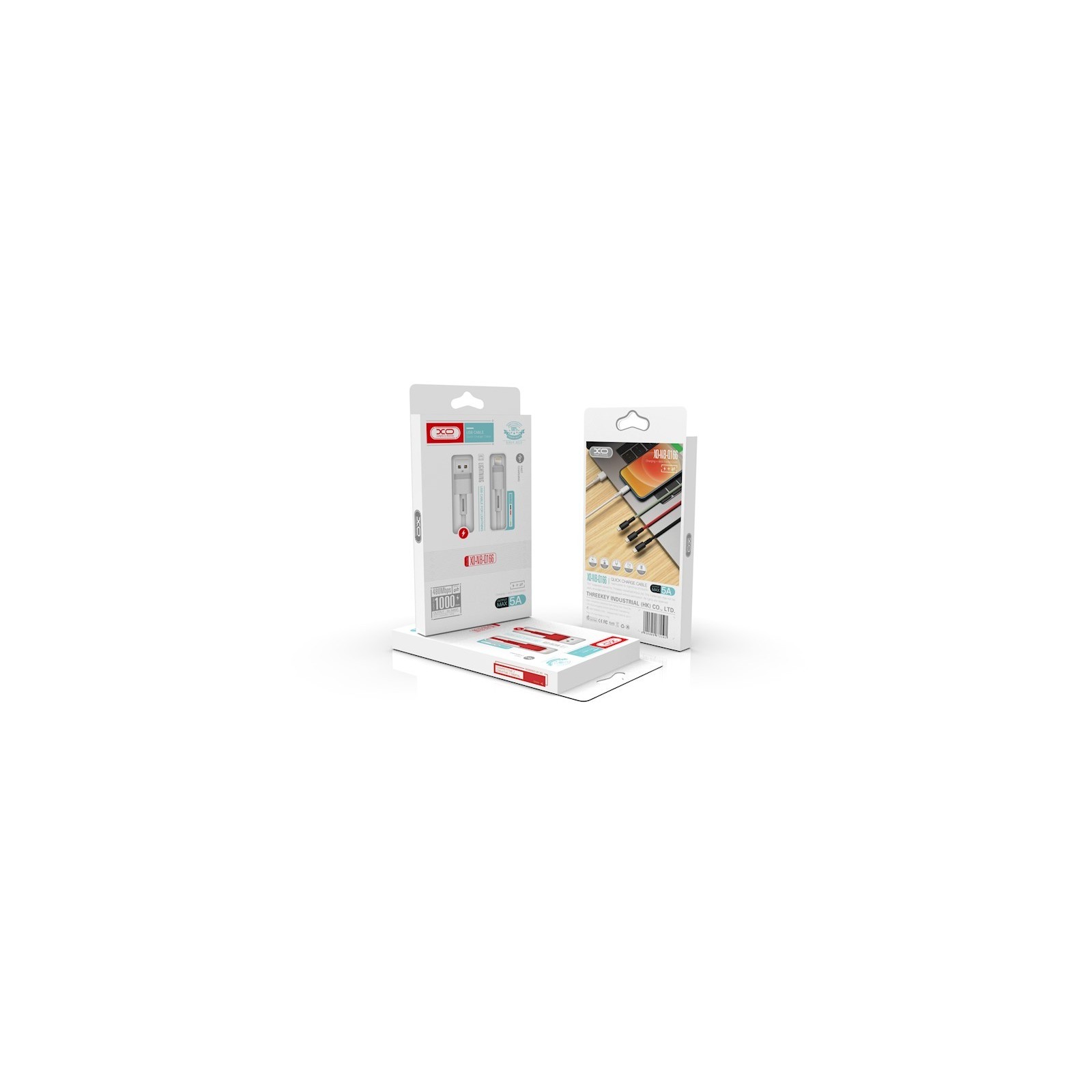 CÂBLE USB VERS LIGHTNING XO-NB-Q166 (1,0 M - 5A) - BLANC