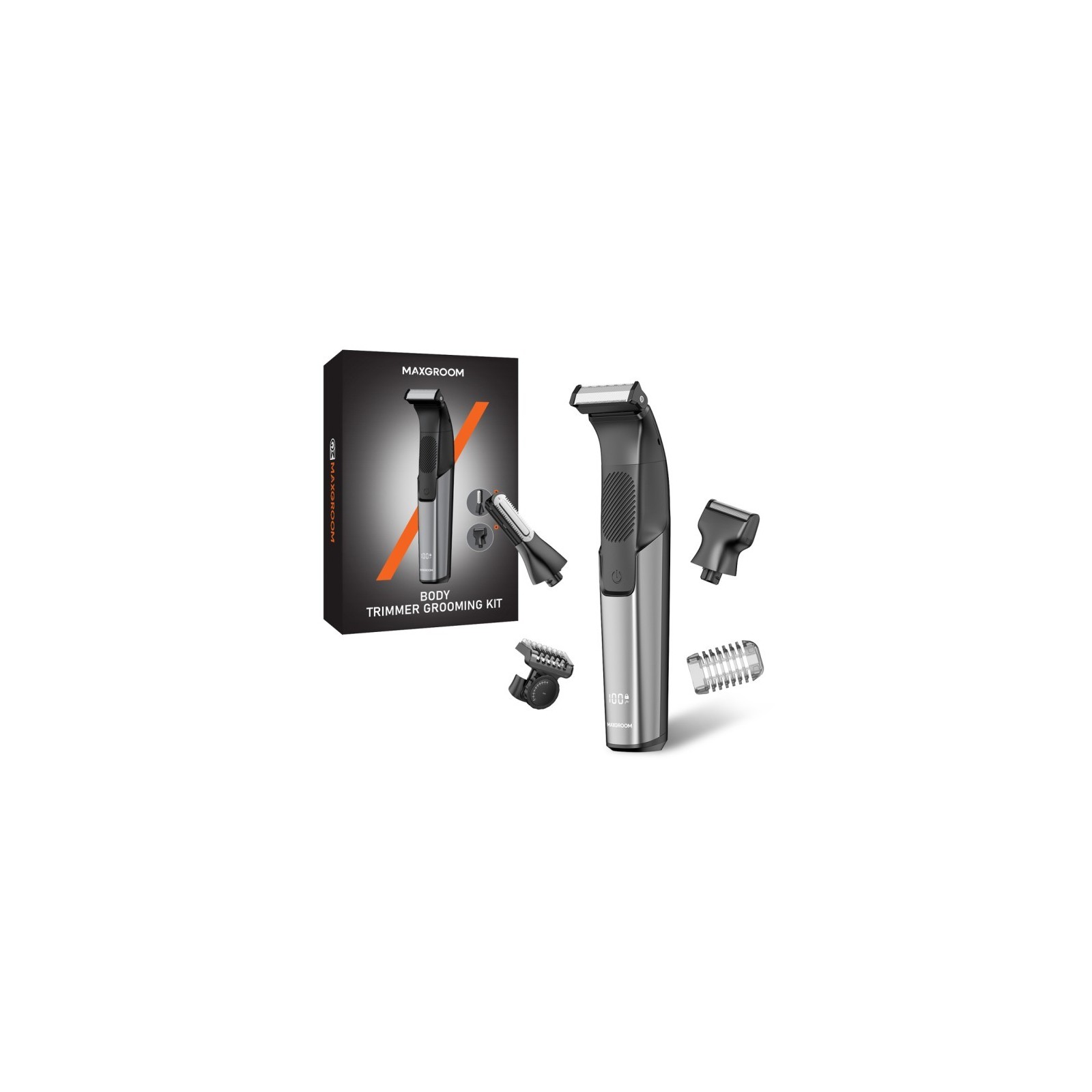 TONDEUSE MULTIFONCTION MAXGROOM JK-319 TETES INTERCHANGEABLES NOIR