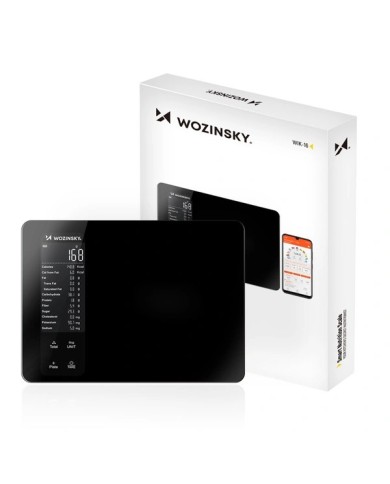 BALANCE DE CUISINE CONNECTEE WOZINSKY WIK-16 BLUETOOTH ECRAN DIGITAL NOIR