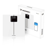 PÈSE-PERSONNE CONNECTÉ WOZINSKY WIWL-180 BLUETOOTH ÉCRAN DIGITAL BLANC