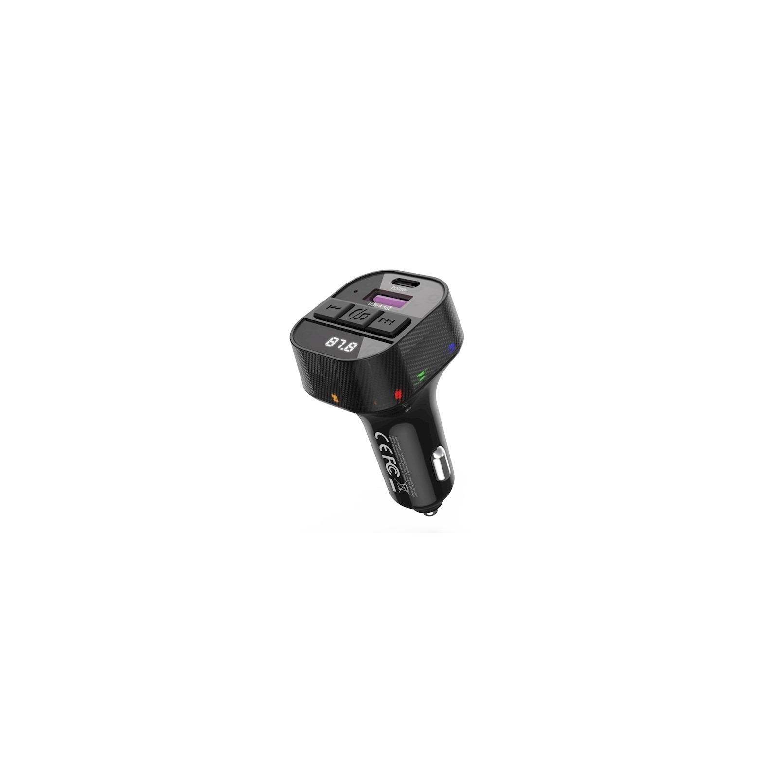 TRANSMETTEUR FM BLUETOOTH & CHARGEUR ALLUME-CIGARE XO-BCC17 (30W) - NOIR