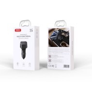 TRANSMETTEUR FM BLUETOOTH & CHARGEUR ALLUME-CIGARE XO-BCC17 (30W) - NOIR