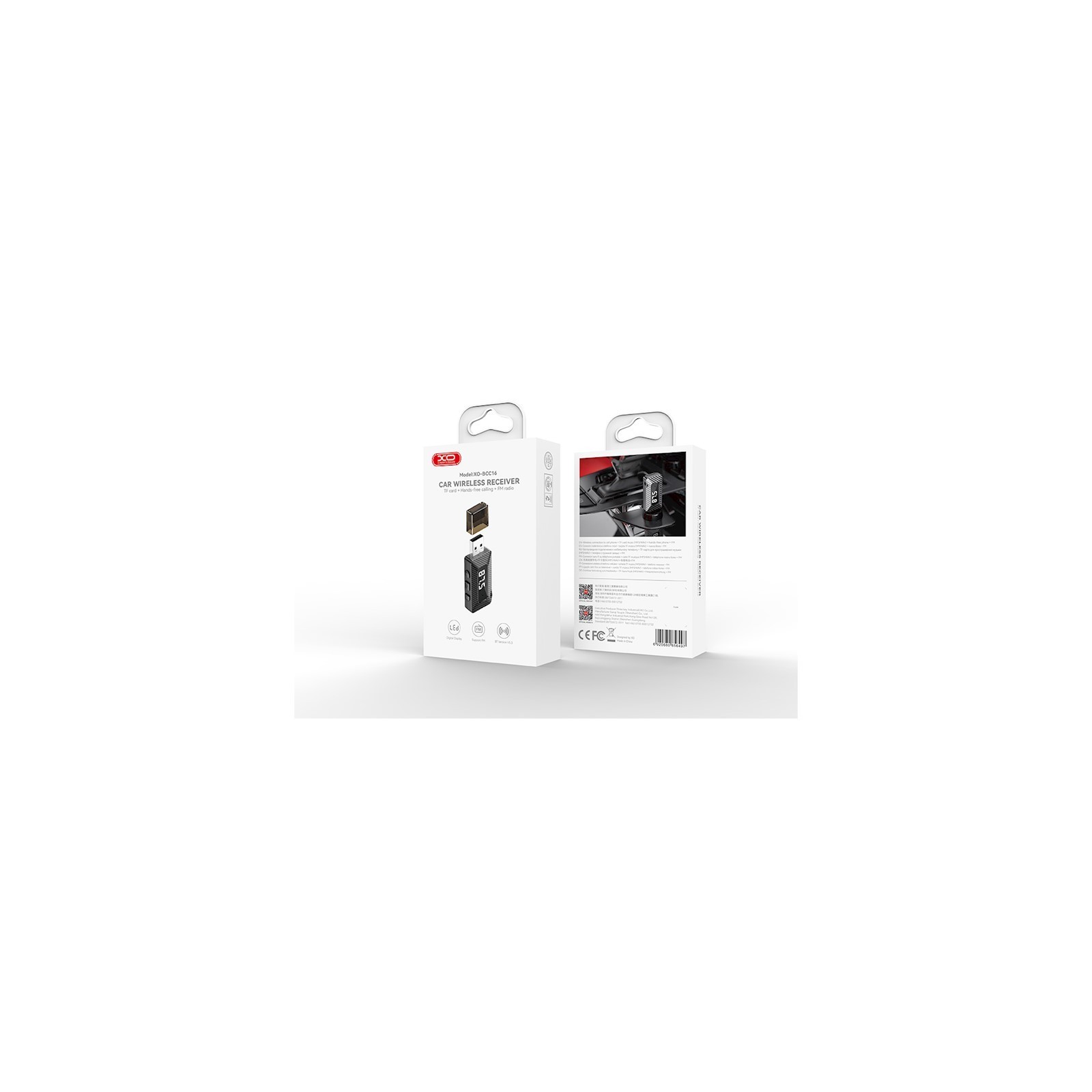 TRANSMETTEUR FM BLUETOOTH & CHARGEUR ALLUME-CIGARE XO-BCC16 - NOIR