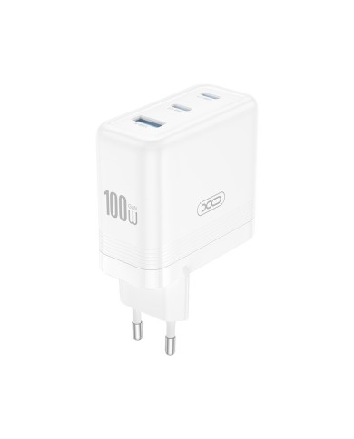 CHARGEUR MURAL RAPIDE XO-CE35 (PD 100W, 3 PORTS) - BLANC