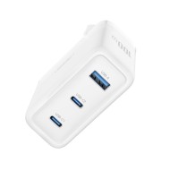 CHARGEUR MURAL RAPIDE XO-CE35 (PD 100W, 3 PORTS) - BLANC