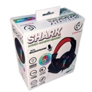 CASQUE AUDIO STÉRÉO AVEC MICROPHONE REBELTEC SHARK - NOIR