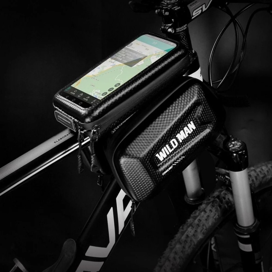 SACOCHE DE CADRE DE VÉLO TACTILE WILDMAN ES1L 1L