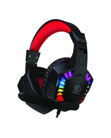 CASQUE AUDIO FILAIRE AVEC MICROPHONE REBELTEC REVOL - NOIR