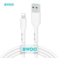 CÂBLE DE CHARGE & DATA USB VERS LIGHTNING BWOO X172L (1M, 3A) - BLANC
