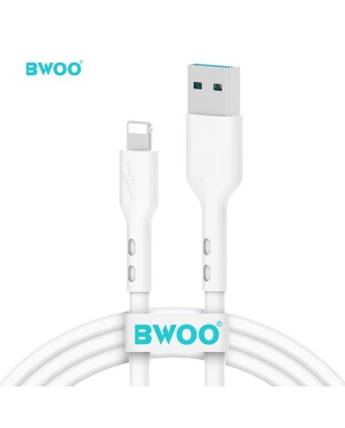 CÂBLE DE CHARGE & DATA USB VERS LIGHTNING BWOO MINIMALIST SILICONE X280L (1M, 3A) - BLEU