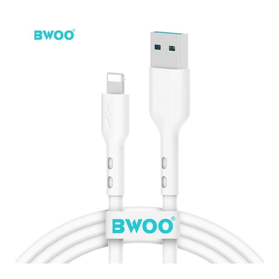 CÂBLE DE CHARGE & DATA USB VERS LIGHTNING BWOO MINIMALIST SILICONE X280L (1M, 3A) - BLEU