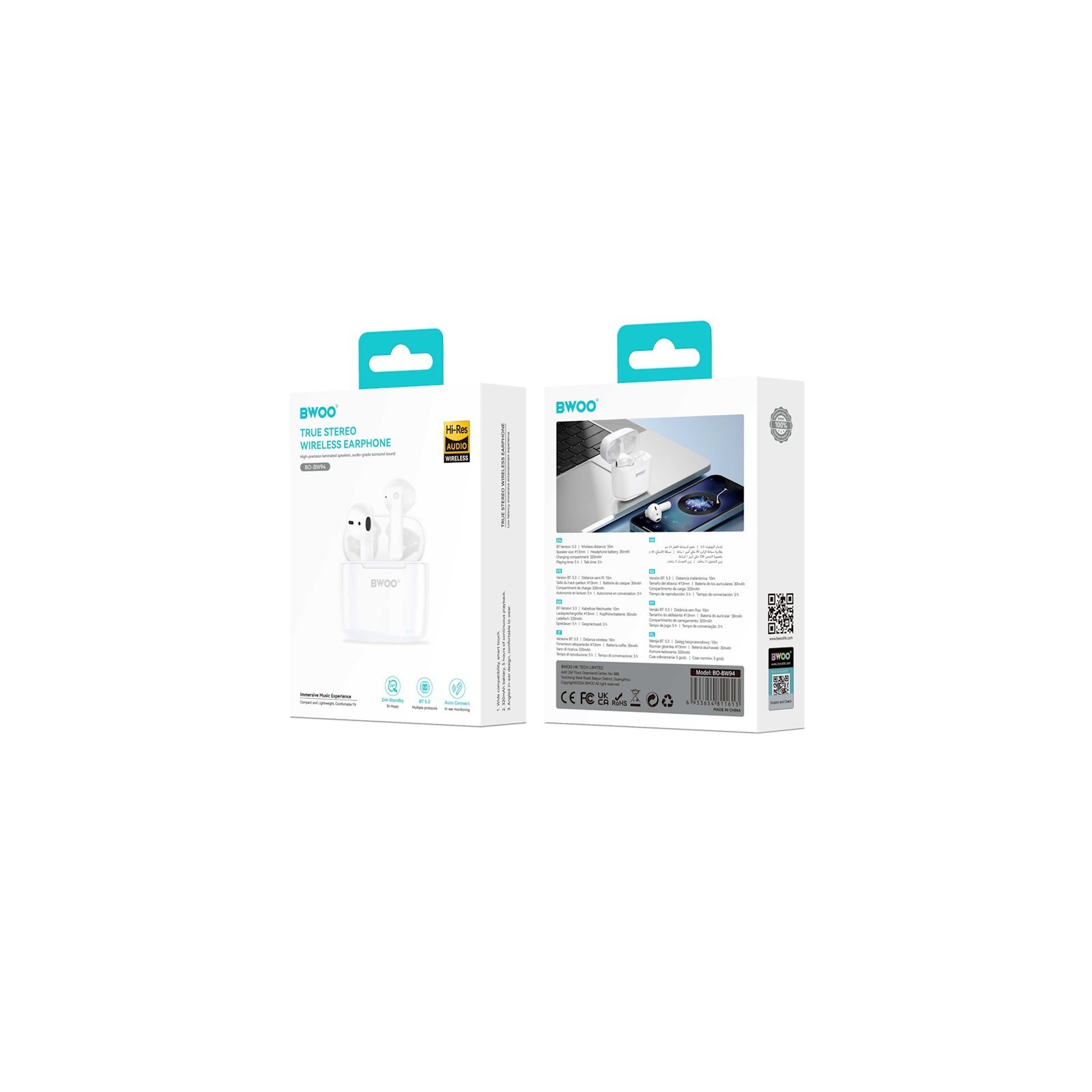 ÉCOUTEURS BLUETOOTH TWS FOREVER FBE-01 - NOIR