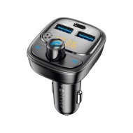 TRANSMETTEUR FM BLUETOOTH FOREVER TR-370 (PD 30W, 3 PORTS) - NOIR