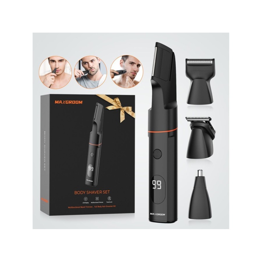 TONDEUSE TÊTES INTERCHANGEABLES MAXGROOM LK-881 MULTIFONCTIONS NOIR