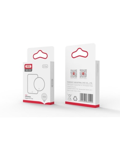 LOT DE 3 PLAQUES MÉTALLIQUES MAGNÉTIQUES POUR SUPPORT – XO Y2 – ARGENTÉ