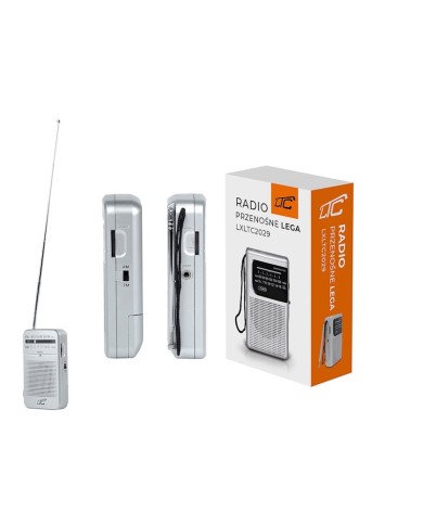 MINI RADIO PORTABLE DE POCHE AM/FM – LTC LEGA – ARGENTÉ