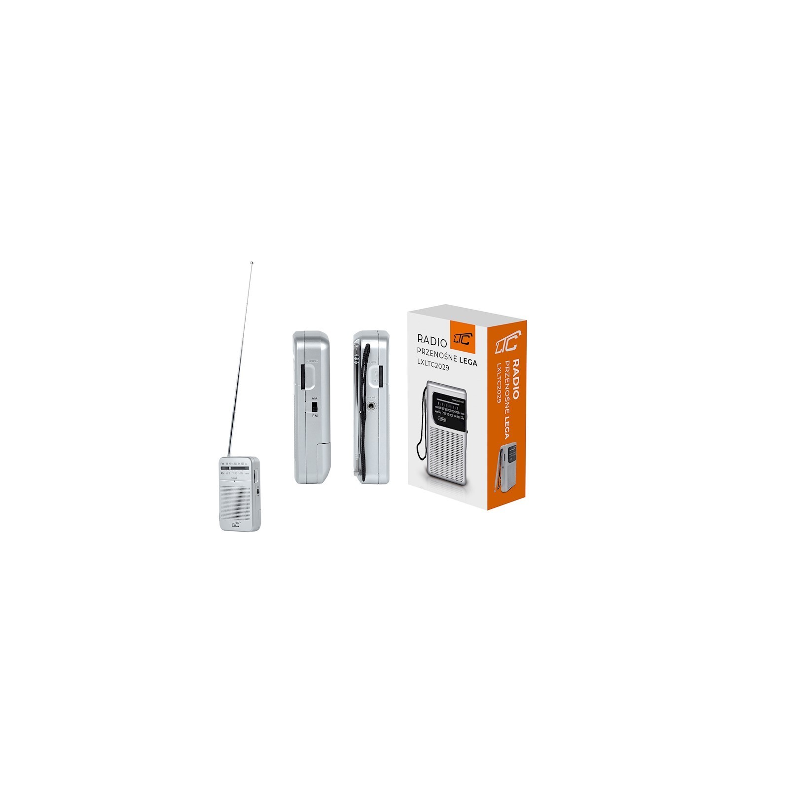 MINI RADIO PORTABLE DE POCHE AM/FM – LTC LEGA – ARGENTÉ