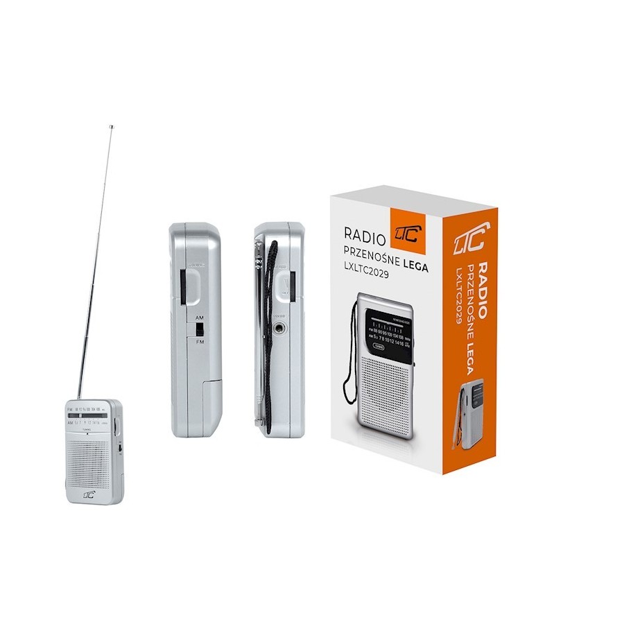 MINI RADIO PORTABLE DE POCHE AM/FM – LTC LEGA – ARGENTÉ