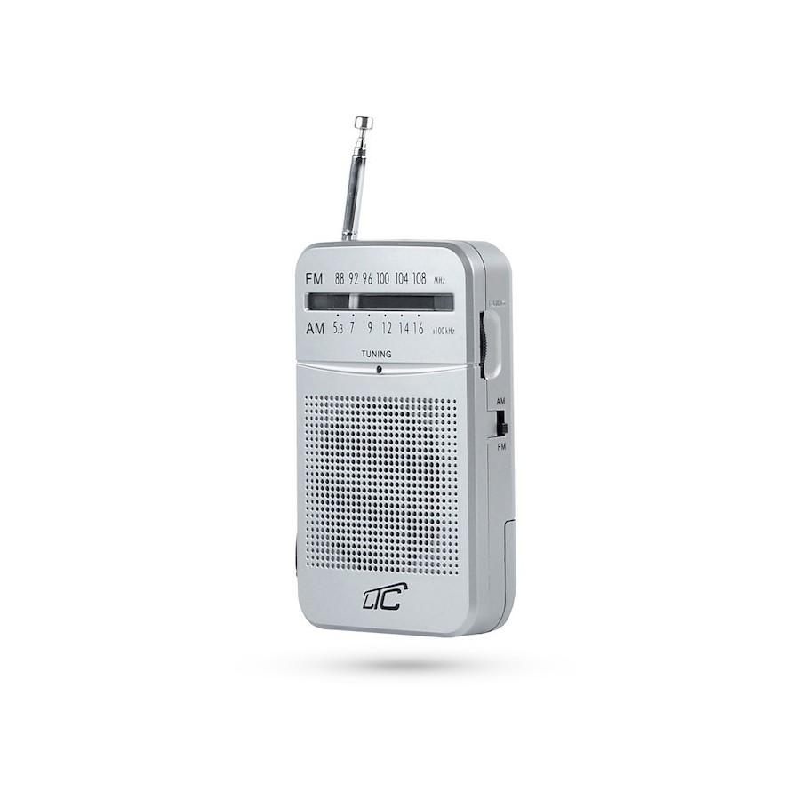 MINI RADIO PORTABLE DE POCHE AM/FM – LTC LEGA – ARGENTÉ