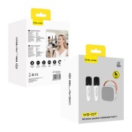 ENCEINTE BLUETOOTH PORTABLE KARAOKÉ 5W AVEC 2 MICROPHONES – BLAVEC WS-07 – BLANC