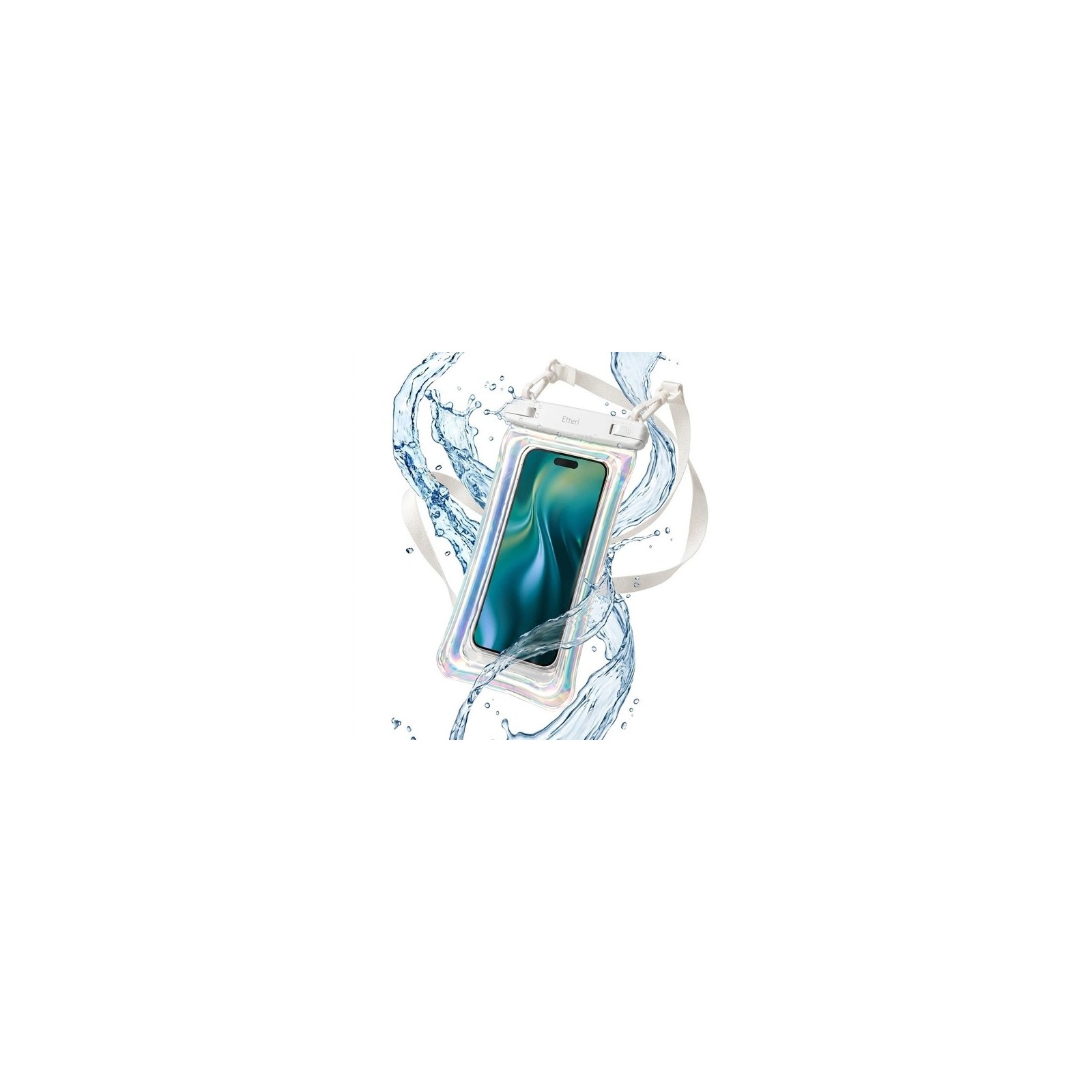 ÉTUI ÉTANCHE FLOTTANT IPX8 POUR SMARTPHONE JUSQU'À 7,5 POUCES – ETTERI – NÉON