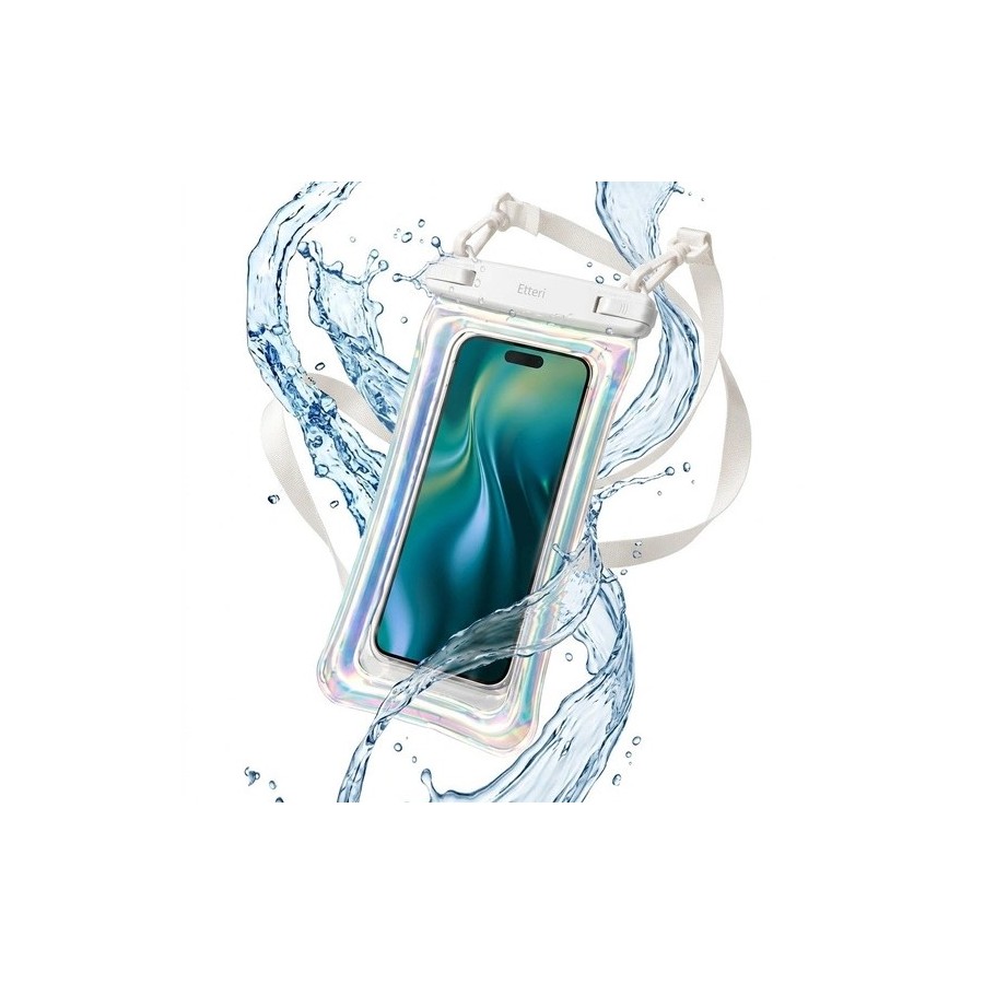 ÉTUI ÉTANCHE FLOTTANT IPX8 POUR SMARTPHONE JUSQU'À 7,5 POUCES – ETTERI – NÉON