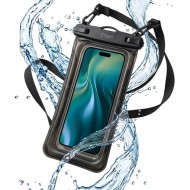 ÉTUI ÉTANCHE FLOTTANT IPX8 POUR SMARTPHONE JUSQU'À 7,5 POUCES – ETTERI – NOIR