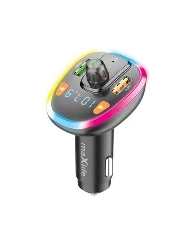 TRANSMETTEUR FM BLUETOOTH & CHARGEUR DE VOITURE – MAXLIFE MXFT-04 – NOIR