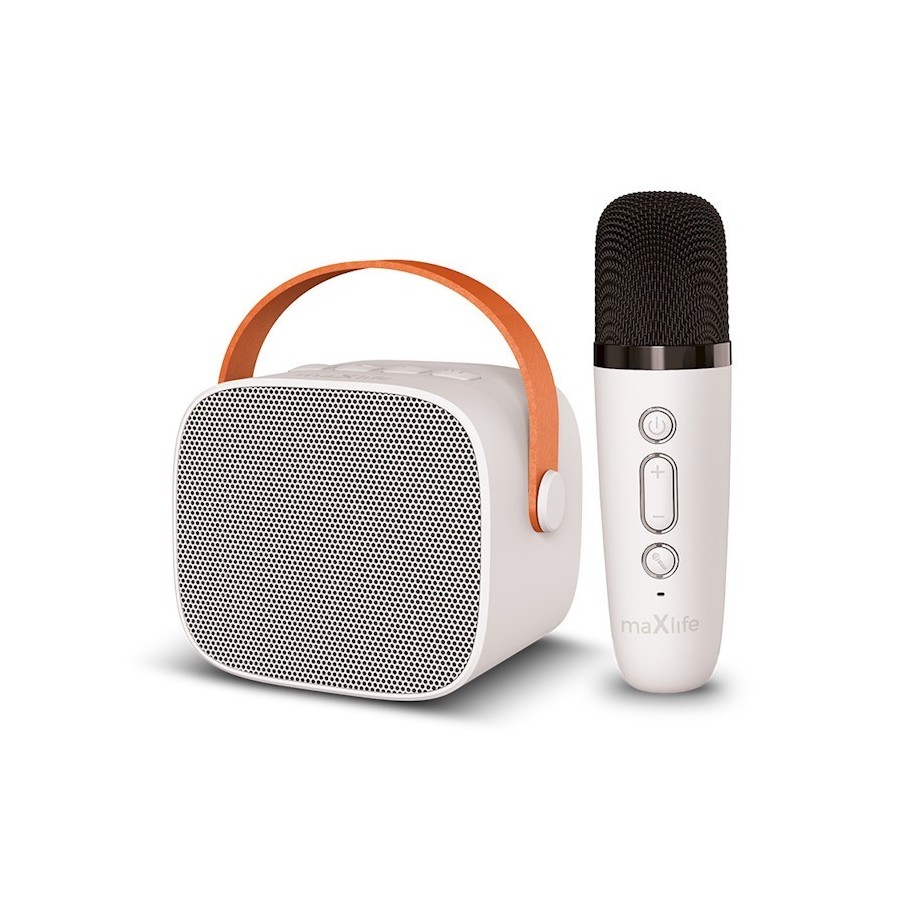 ENCEINTE BLUETOOTH PORTABLE KARAOKÉ – MAXLIFE MXKS-100 – BLANC