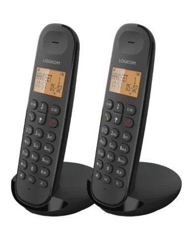 TÉLÉPHONE FIXE SANS FIL DECT DUO – ILOA 250 – NOIR – SANS RÉPONDEUR
