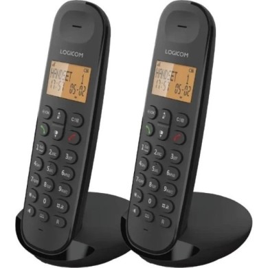 TÉLÉPHONE FIXE SANS FIL DECT DUO – ILOA 250 – NOIR – SANS RÉPONDEUR