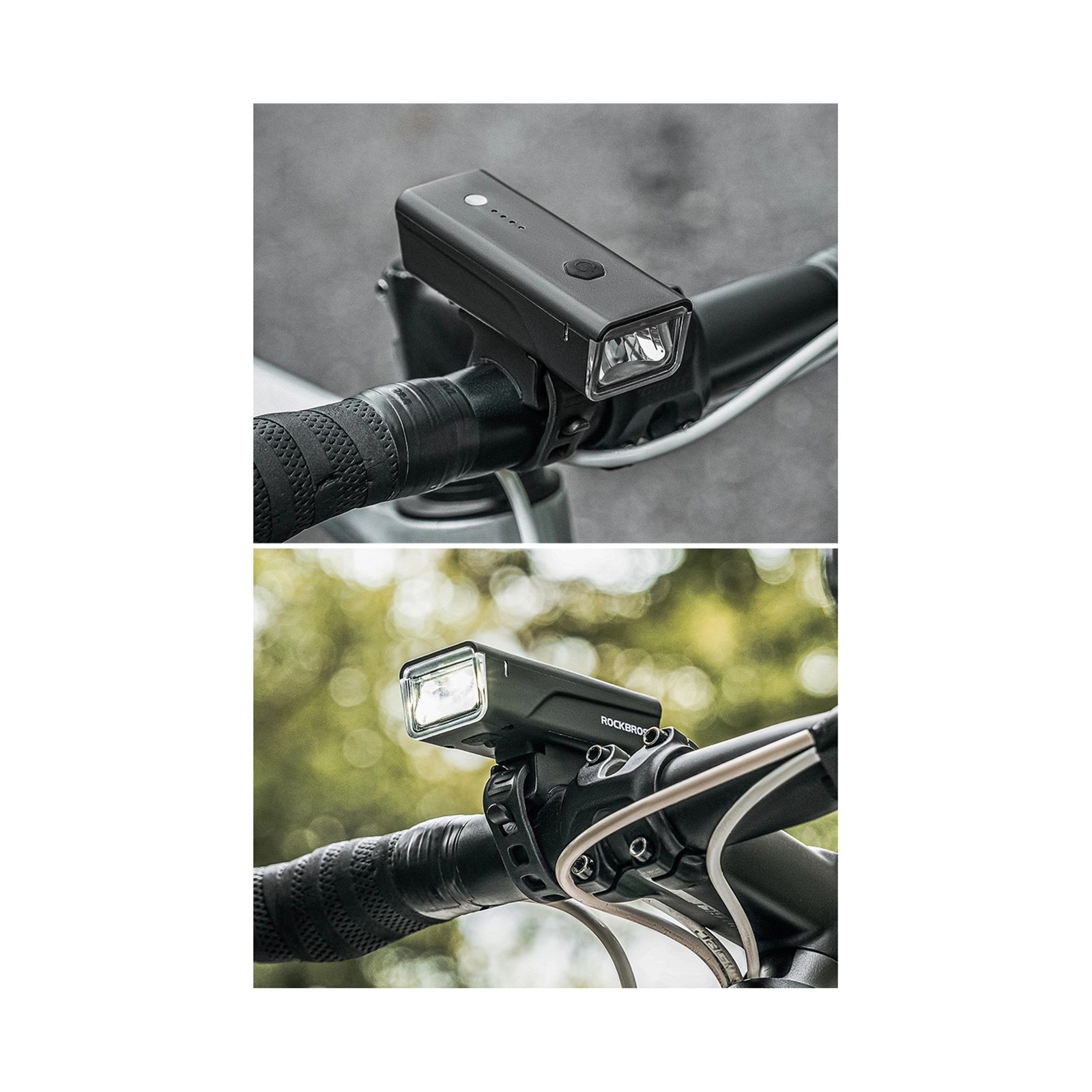 ÉCLAIRAGE FEU LINTERNA LED POUR VELO ROCKBROS NOIR