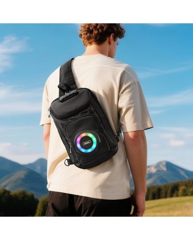 ENCEINTE PORTABLE BLUETOOTH HOCO HC42 - 8W - 6L - DESIGN SAC À DOS - NOIR