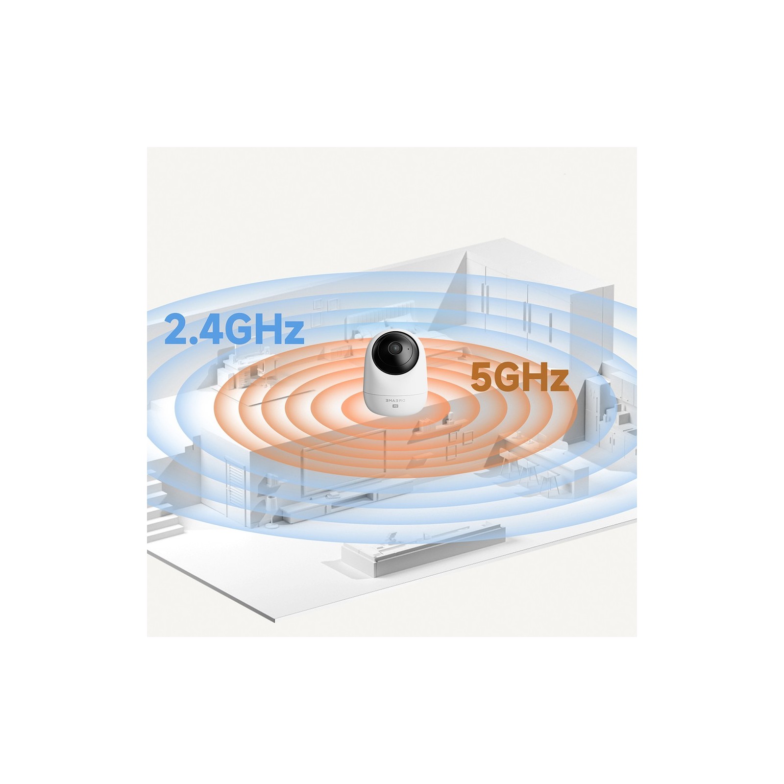 Caméra de surveillance intérieure Dreame Navo Care 1 InCam - 360° 2K/4MP - Blanc