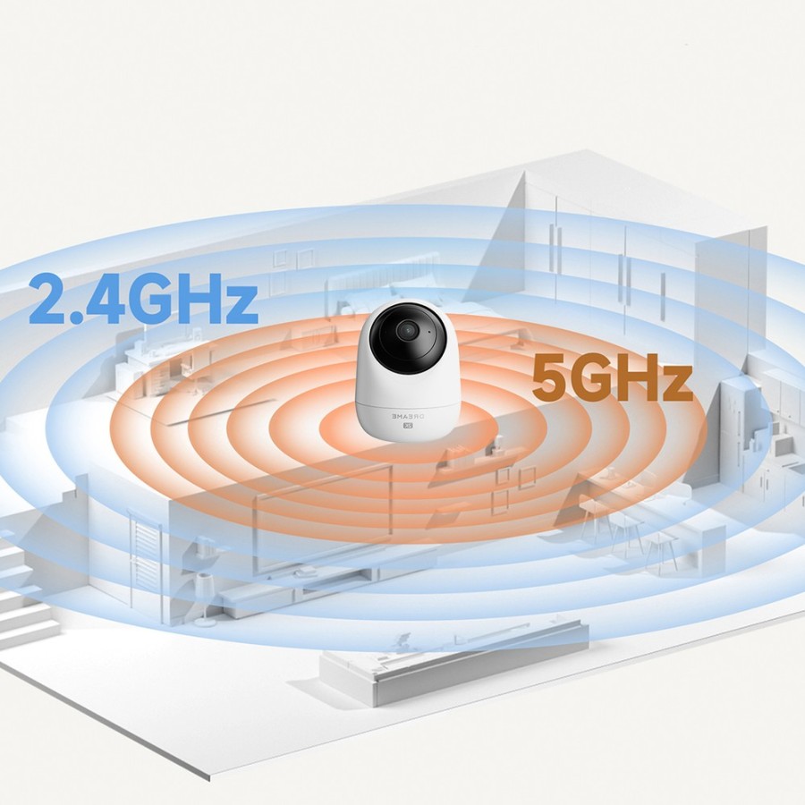 Caméra de surveillance intérieure Dreame Navo Care 1 InCam - 360° 2K/4MP - Blanc