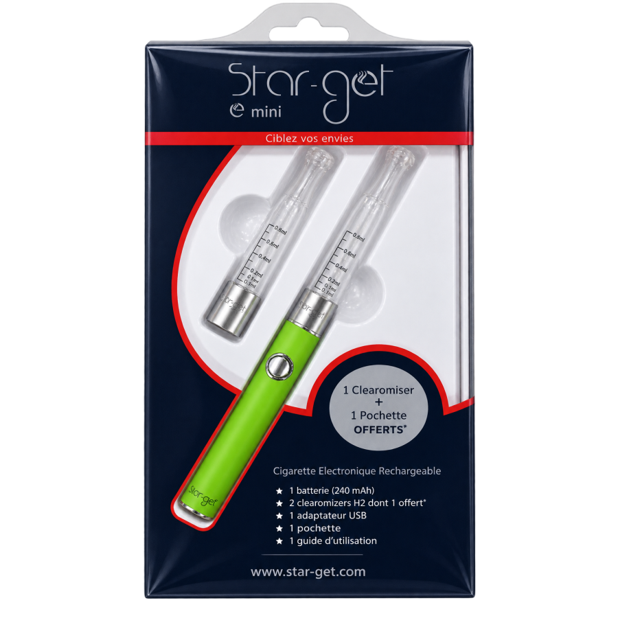 Cigarette électronique Star-get Emini 240mAh Vert