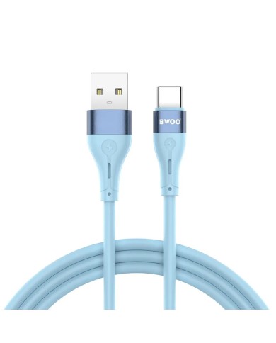 CÂBLE USB VERS USB-C – BWOO – X280C – 1 M – 3A – BLEU