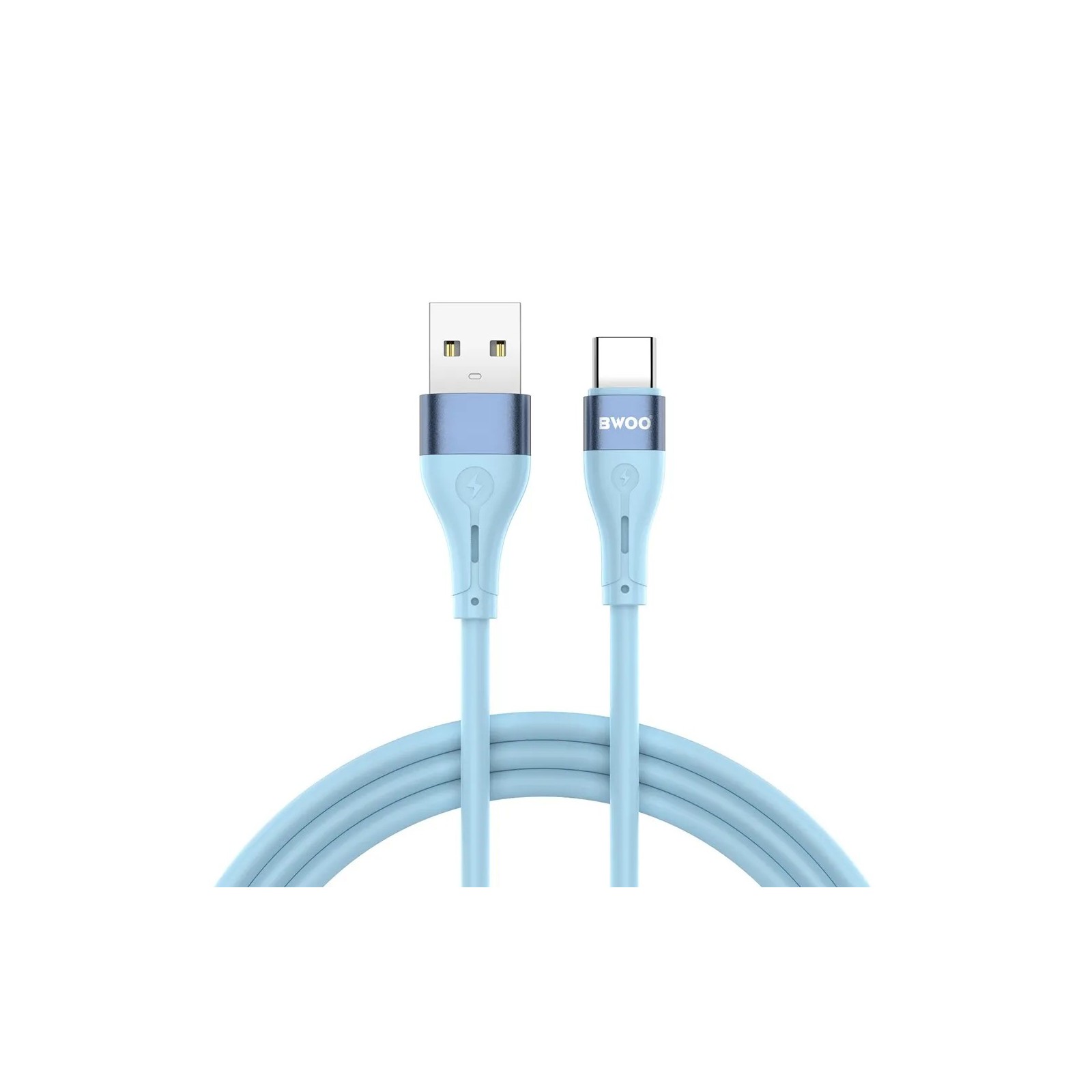 CÂBLE USB VERS USB-C – BWOO – X280C – 1 M – 3A – BLEU