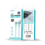 CÂBLE USB VERS USB-C – BWOO – X280C – 1 M – 3A – BLEU