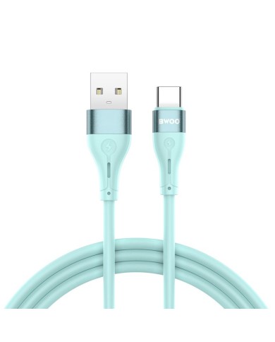 CÂBLE USB VERS USB-C – BWOO – X280C – 1 M – 3A – VERT SILICONE