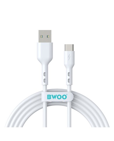 CÂBLE USB VERS USB-C – BWOO – BO-X172C – 1 M – 3A – BLANC