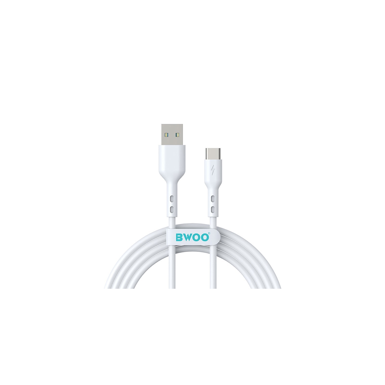 CÂBLE USB VERS USB-C – BWOO – BO-X172C – 1 M – 3A – BLANC