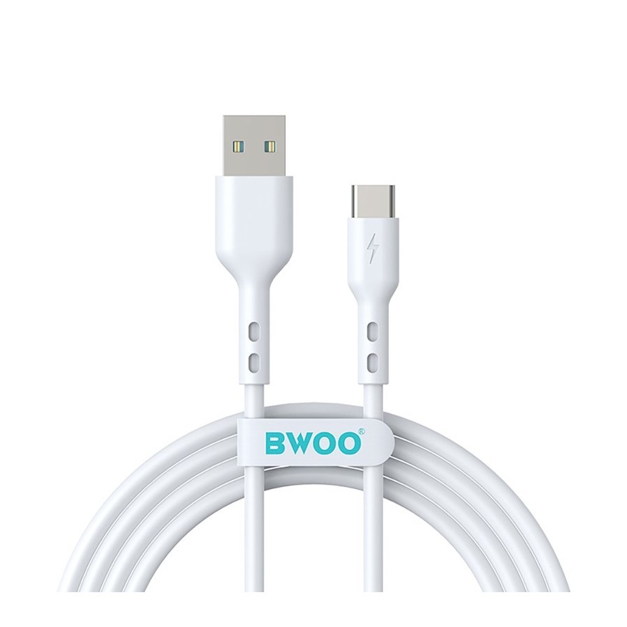 CÂBLE USB VERS USB-C – BWOO – BO-X172C – 1 M – 3A – BLANC
